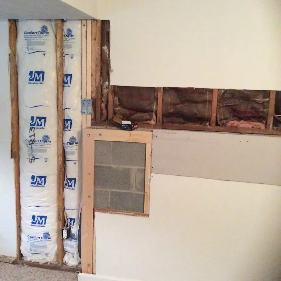 Wall insulation replacement during Basement Flood Cleanup in Fort Lauderdale